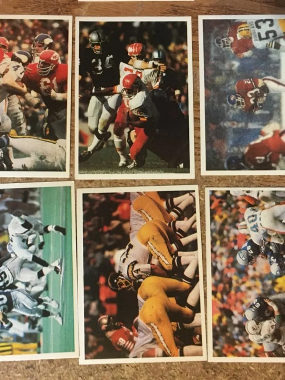 1986 JENO'S PIZZA ROLLS NFL ACTION STICKERS FOOD ISSUE COMPLETE SET OF 56